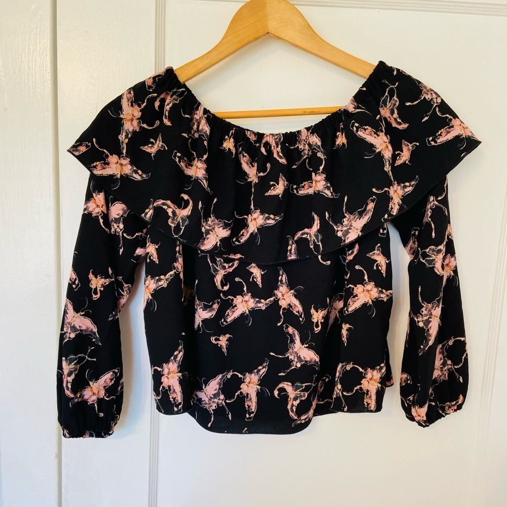 Wilfred Aritzia Morel Butterfly Off the Shoulder Top Size XS